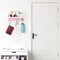 Key Holder Wall Mount with Shelf, Decorative Acrylic Key & Mail Organizer with 6 Clear Hooks, Entryway Wall Key Hanger with Mounting Hardware – Light Pink